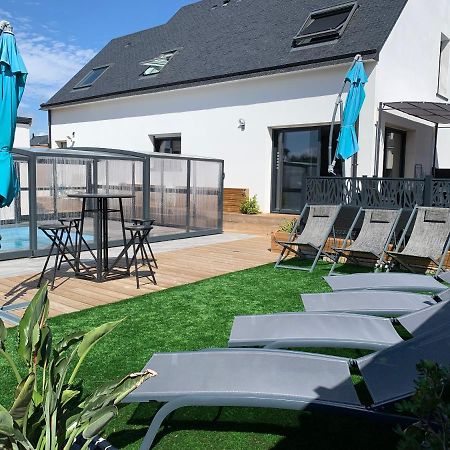 Maison 10 Pers En Bord De Mer Avec Piscine Chauffee Toute L'Annee, Spa Et Hamman Surzur المظهر الخارجي الصورة